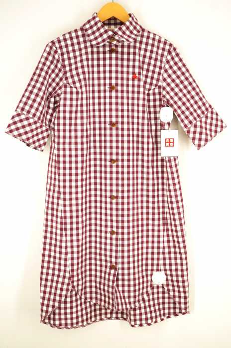 Vivienne Westwood RED LABEL （ヴィヴィアンウエストウッドレッドレーベル） ギンガムチェック半袖シャツワンピース レディース ワンピース