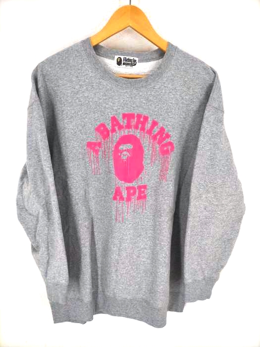 A BATHING APE（アベイシングエイプ） カレッジロゴプルオーバスウェット メンズ トップス