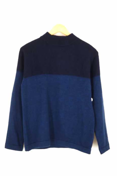 STILL BY HAND (スティルバイハンド) ツートンモックネックセーター メンズ トップス