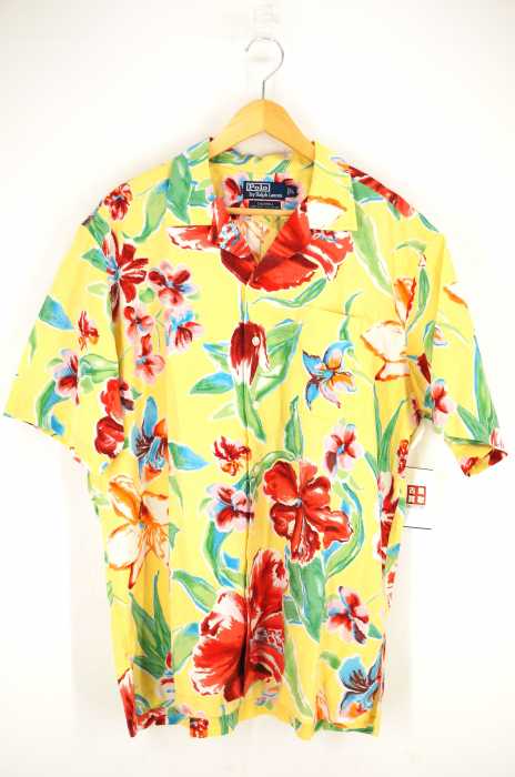 Polo by RALPH LAUREN （ポロバイラルフローレン） シルクオープンカラーアロハシャツ メンズ トップス