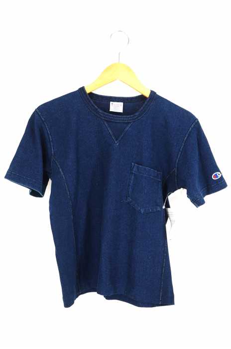 Champion (チャンピオン) REVERSE WAVE SHIPS別注 インディゴTシャツ レディース トップス