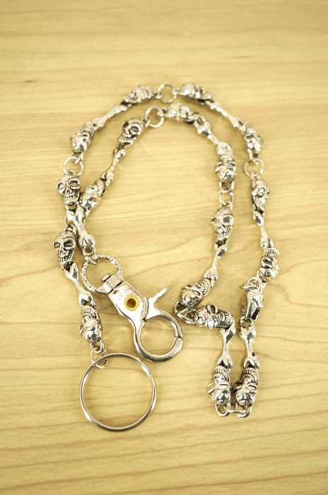 USED古着  （ユーズドフルギ） スカルウォレットチェーン メンズ アクセサリー