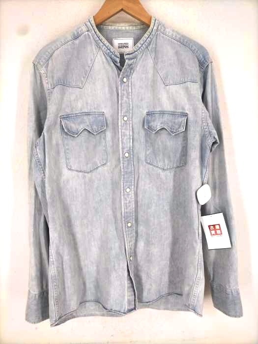UNITED ARROWS SONS(ユナイテッドアローズ サンズ) バンドカラーデニムシャツ メンズ トップス