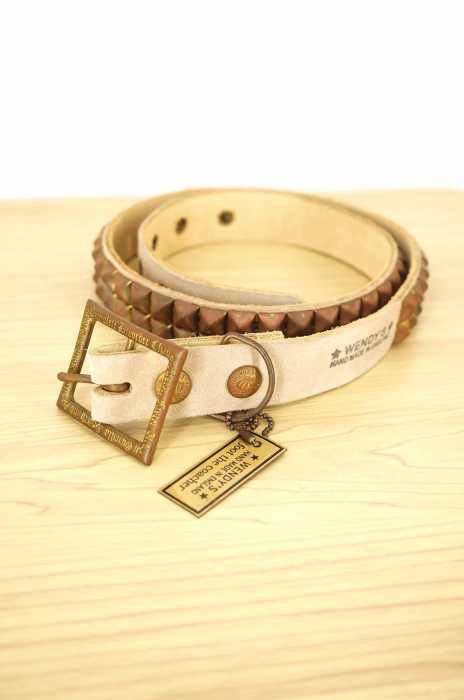 Wendys&foot the coacher （ウェンディズ&フットザコーチャー） スタッズベルト　suede spirit buckle belt メンズ ファッション雑貨