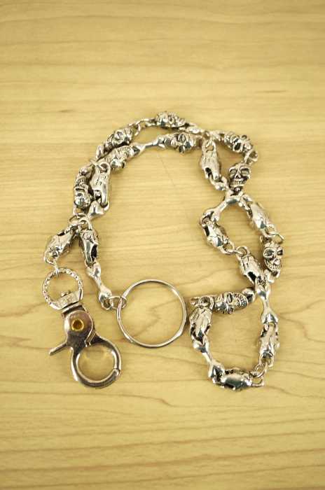 USED古着  （ユーズドフルギ） スカルウォレットチェーン メンズ アクセサリー