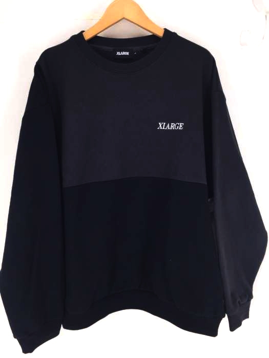 XLARGE（エクストララージ） PANELED CREWNECK SWEAT メンズ トップス