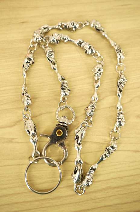 USED古着  （ユーズドフルギ） スカルウォレットチェーン メンズ アクセサリー