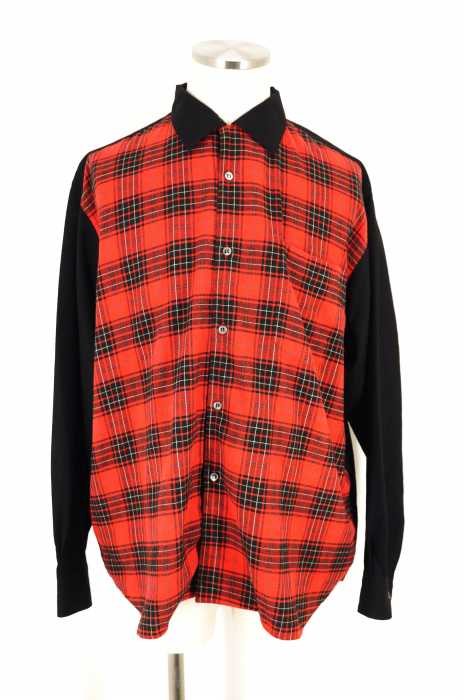 COMME des GARCONS SHIRT (コムデギャルソンシャツ) チェック切替 メンズ トップス