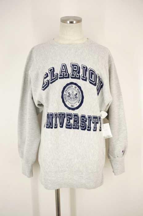 Champion （チャンピオン） 刺繍タグ USA製 REVERSE WEAVE プリントスウェットトップス メンズ トップス