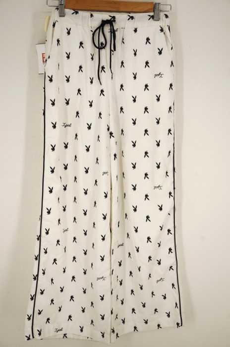 X-girl × PLAYBOY(エックスガール プレイボーイ) WIDE PANTS レディース パンツ
