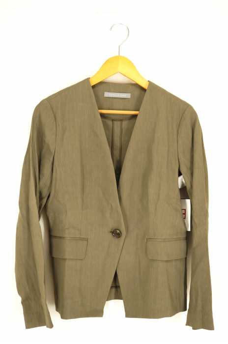 theory luxe （セオリーリュクス） ノーカラーリネンジャケット レディース アウター