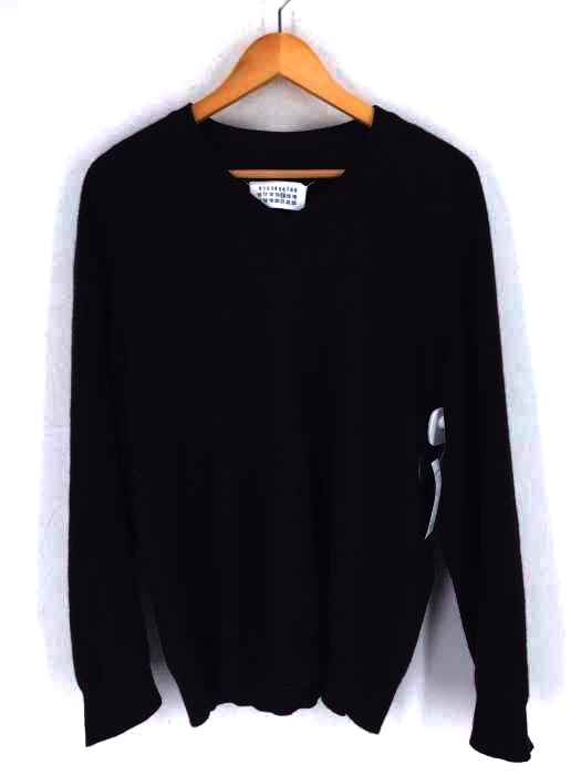 Maison Martin Margiela（メゾンマルタンマルジェラ） 14 エルボーパッチ Vネック ニット メンズ トップス