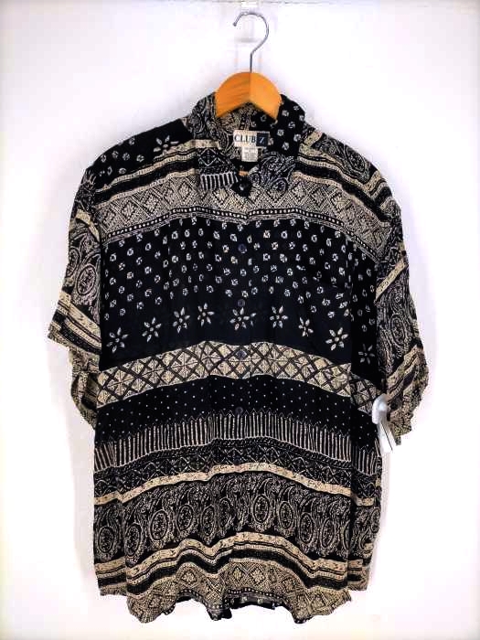 USED古着(ユーズドフルギ) シースルー総柄シャツ メンズ トップス
