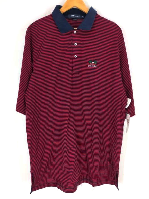 POLO GOLF RALPH LAUREN（ポロゴルフラルフローレン） ボーダー柄刺繍ポロシャツ メンズ トップス