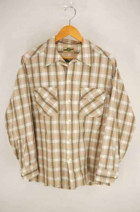 DENIM COMFORT TO WEAR(フメイ) チェック柄オープンカラーシャツ メンズ トップス
