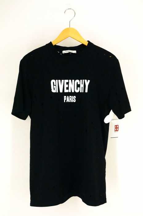 GIVENCHY（ジバンシィ） Distressed Logo Print t-shirt ダメージ加工 ロゴTシャツ メンズ トップス