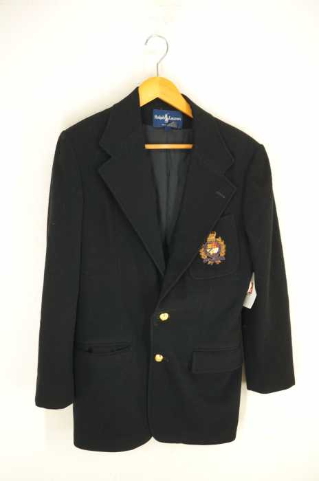 RALPH LAUREN （ラルフローレン） カシミヤ混フロント刺繍テーラードジャケット メンズ アウター