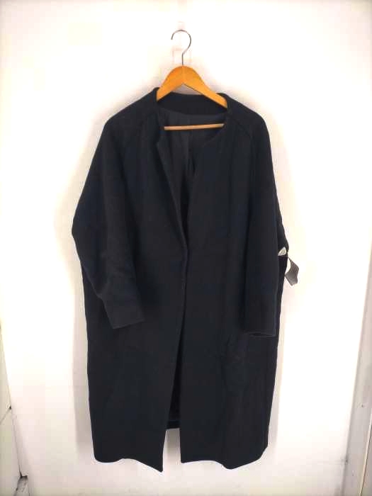 CITYSHOP（シティショップ） ウール混 ノーカラーコート レディース アウター