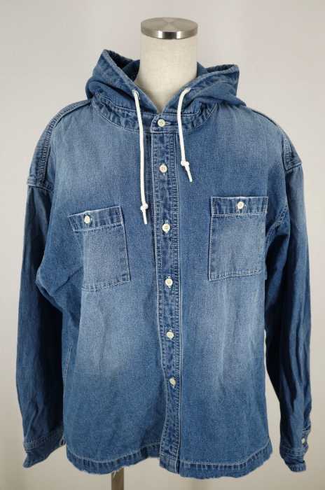 X-girl （エックスガール） HOODED DENIM SHIRTS レディース トップス
