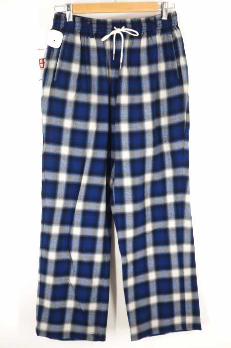 LEGENDA (レジェンダ) BRUSHED OMBRE CHECK ワイドパンツ メンズ パンツ