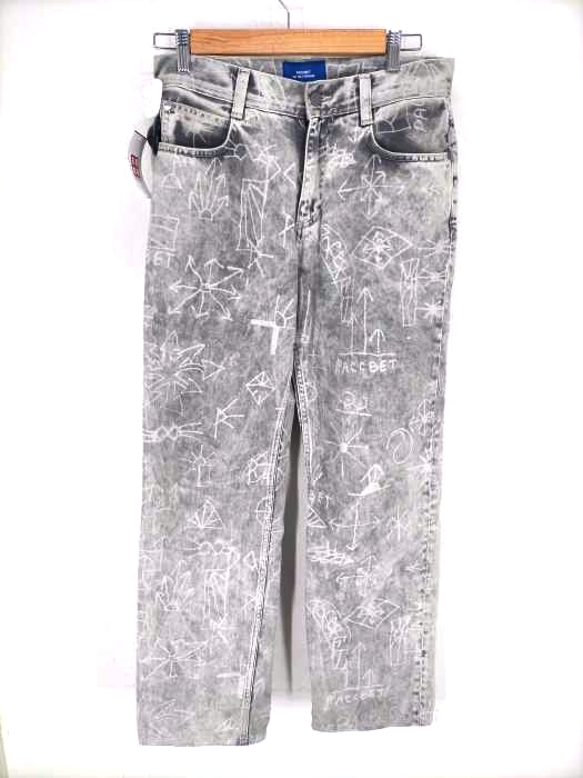 PACCBET（ラスベート） 総柄デニムパンツ メンズ パンツ