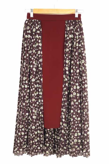 CLANE （クラネ） ドロップフラワープリーツレイヤードスカート　DROP FLOWER PLEATS LAYERD SKIRT レディース スカート
