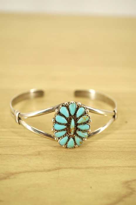 Effie C Zuni(ズニ族) ターコイズブレスレット レディース アクセサリー