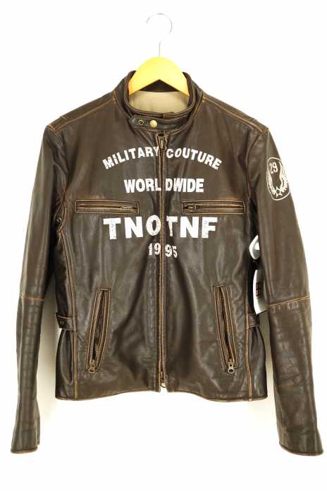 291295=HOMME(291295オム) ペイントレザージャケット メンズ アウター