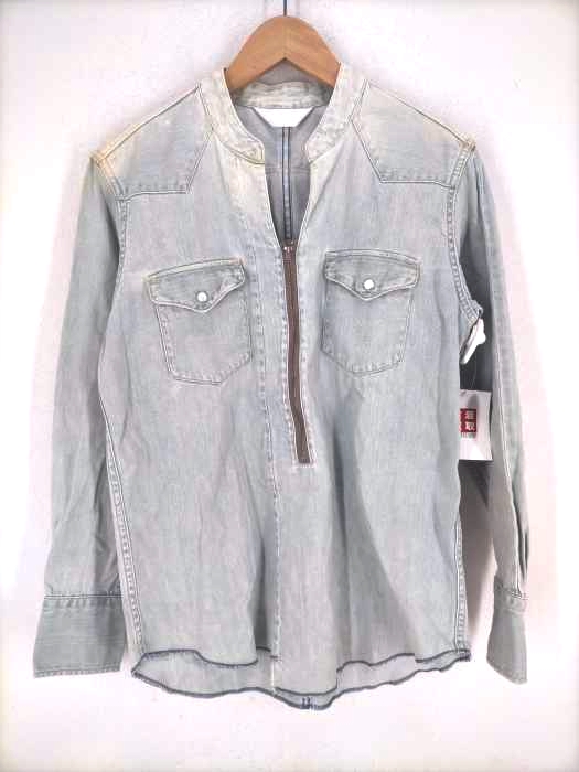 UNUSED（アンユーズド） ジップ デニムシャツ レディース トップス