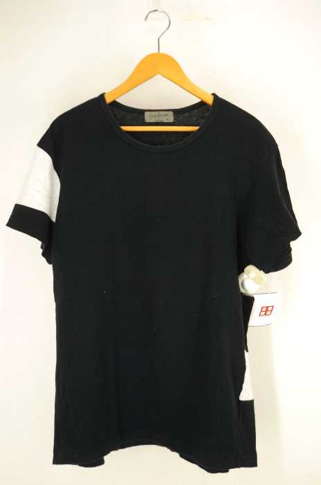 Yohji Yamamoto POUR HOMME （ヨウジヤマモトプールオム） バックボーダークルーネックTシャツ メンズ トップス