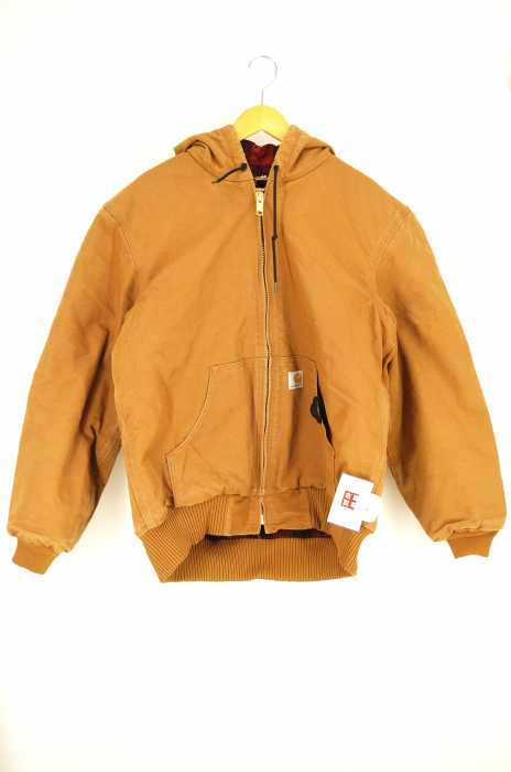 Carhartt （カーハート） 裏チェック柄ダック地ジップアップパーカー メンズ アウター