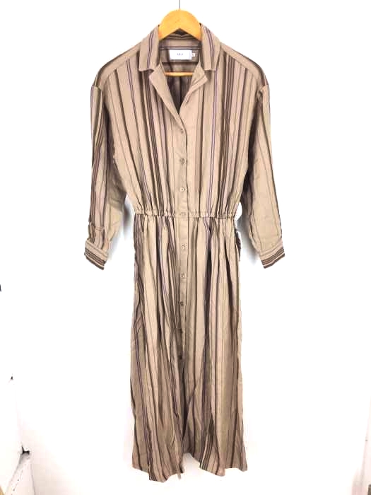 Azul By Moussy アズールバイマウジー Stripe Blousing Maxi Onepiece ストライプブラウジングマキ ブランド古着買取販売バズストア