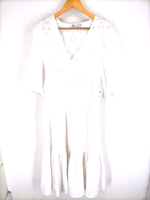 Zara ザラ カットワーク刺繍ワンピース レディース ワンピース ブランド古着買取販売バズストア