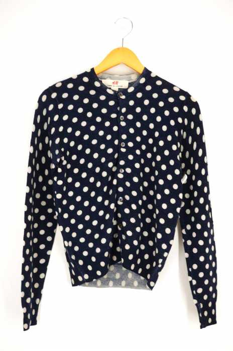 H&M × COMME des GARCONS（エイチアンドエム コムデギャルソン） ドット柄カーディガン レディース トップス
