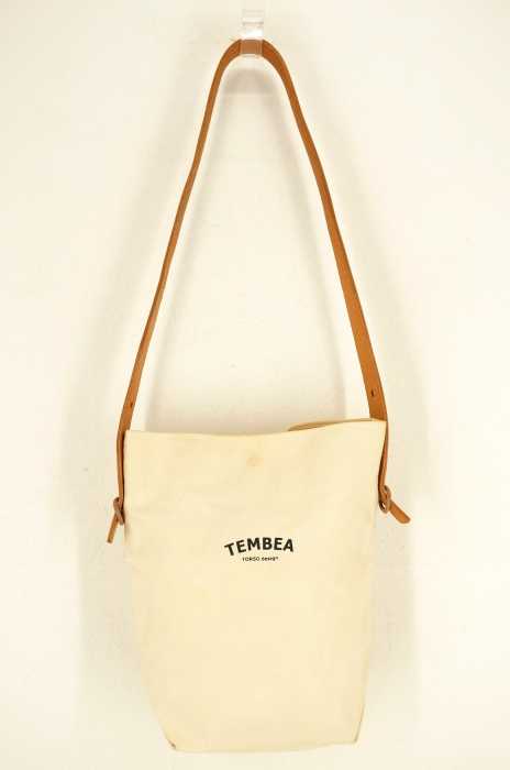 TEMBEA(テンベアー) ロゴプリントレザーストラップキャンバストートバッグ メンズ バッグ