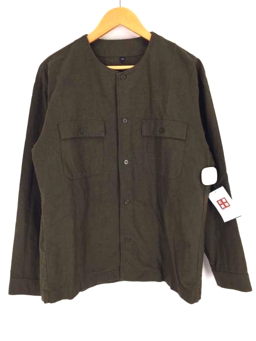 MUJI（ムジ） オックスノーカラーシャツ メンズ トップス