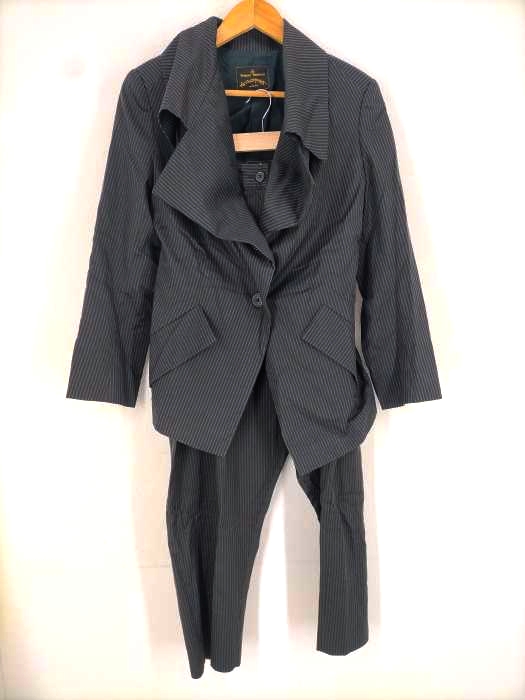 Vivienne Westwood ANGLOMANIA（ヴィヴィアンウエストウッド アングロマニア） セットアップ ストライプテーラードジャケット スラックス レディース セットアップ