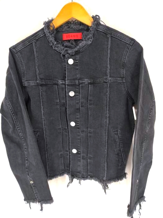 BEAMS（ビームス） 切りっ放しデニムジャケット レディース アウター