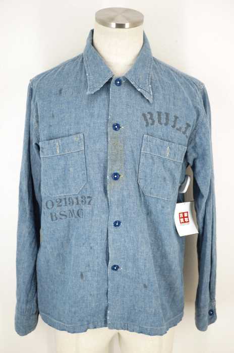 B.S.M.G. (ベイサイドモーターギア) WORK - L/S SHIRTS INDIGO メンズ トップス