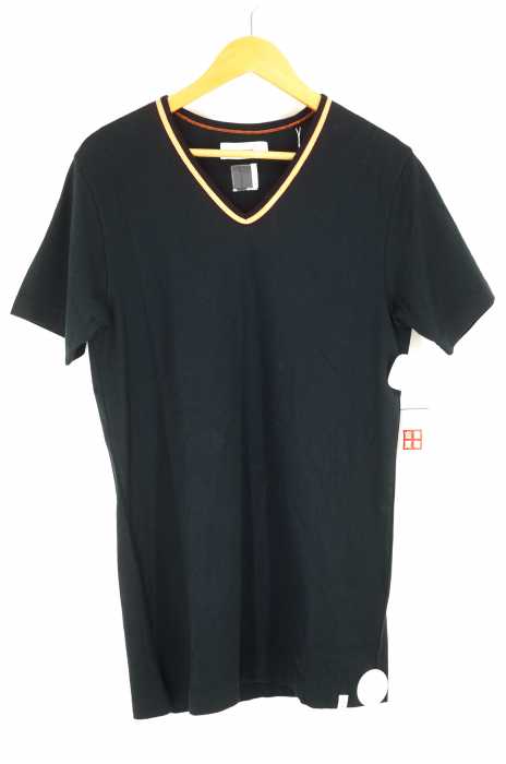 FACETASM （ファセッタズム） 蛍光ラインVネックTシャツ メンズ トップス