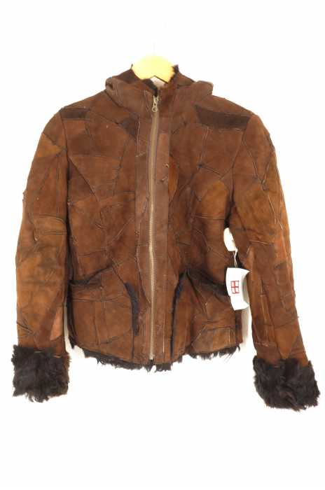 LANDS OF Eden.(ランズオブエデン) パッチワーク ムートンジャケット レディース アウター