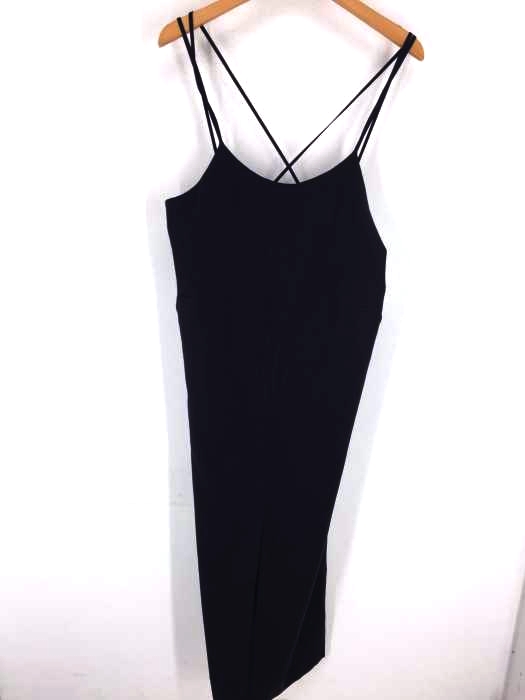 ...& dear（アンドディアー） バックサテン サロペットパンツ レディース ワンピース