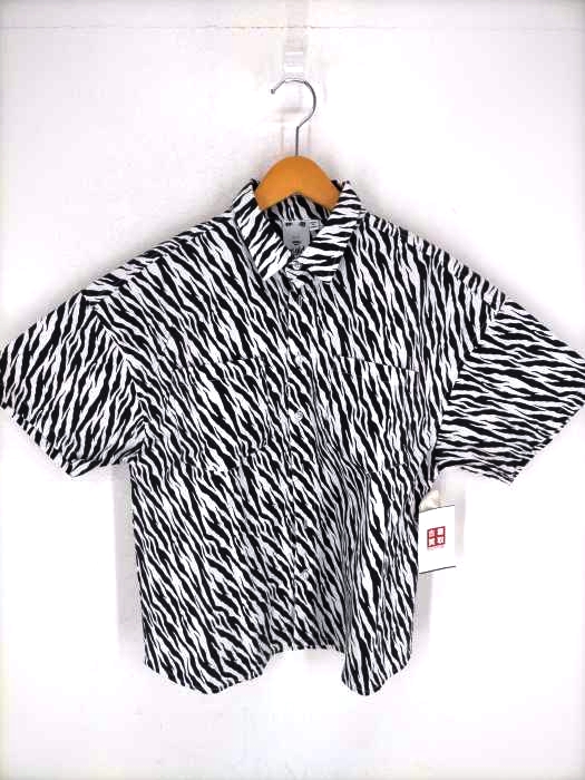 X-girl（エックスガール） ZEBRA SHIRT ゼブラ柄 半袖シャツ レディース トップス