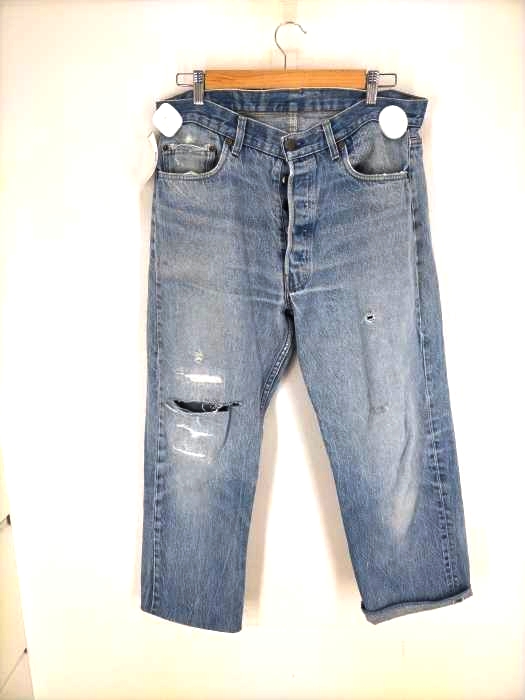 Levis（リーバイス） 80S ボタン裏524 ダメージ加工デニムパンツ メンズ パンツ