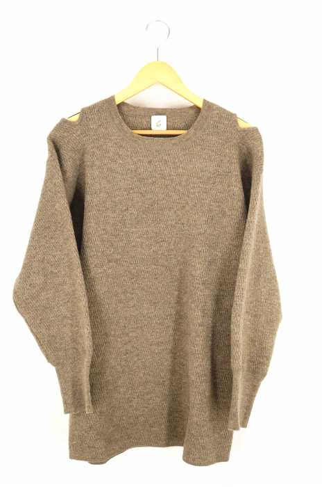 6（ROKU） BEAUTY＆YOUTH UNITED ARROWS（ロクビューティーアンドユースユナイテッドアローズ） SHOULDER 2HOLE KNIT ニット レディース トップス