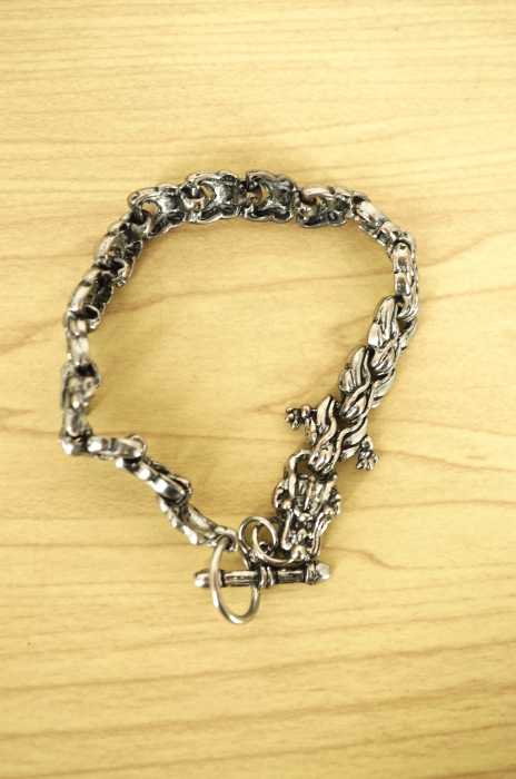 USED古着  （ユーズドフルギ） ドラゴンボディモチーフブレスレット メンズ アクセサリー