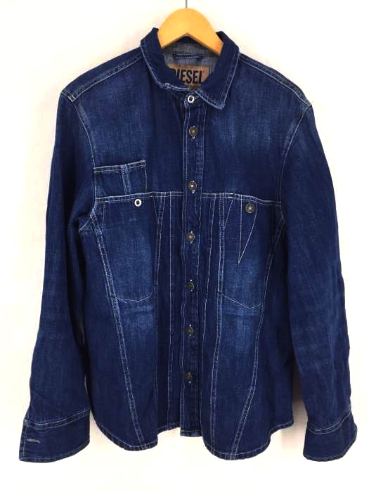DIESEL(ディーゼル) フロント再構築加工デニムシャツジャケット メンズ トップス