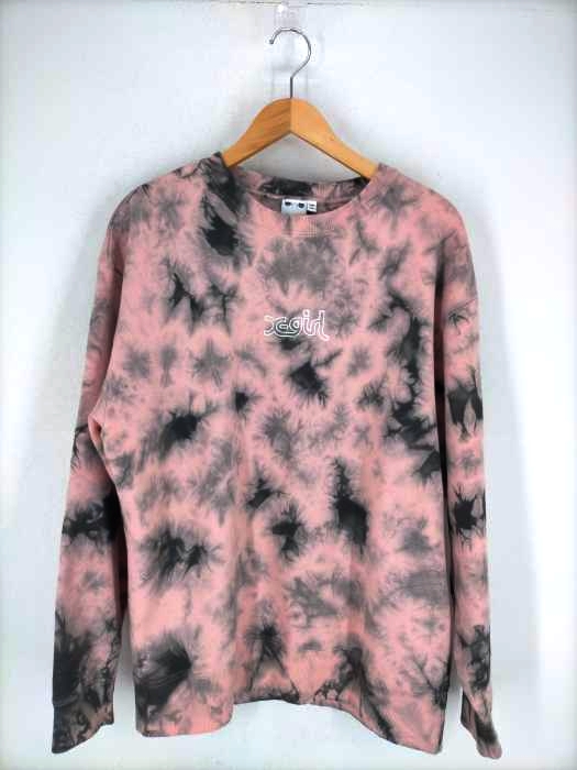 X-girl（エックスガール） OUTLINE MILLS LOGO SWEAT TOP レディース トップス