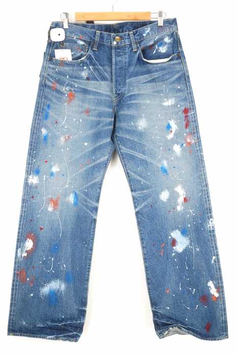 HEDDIE LOVU(エディールーヴ) ペンキ加工デニムパンツ メンズ パンツ