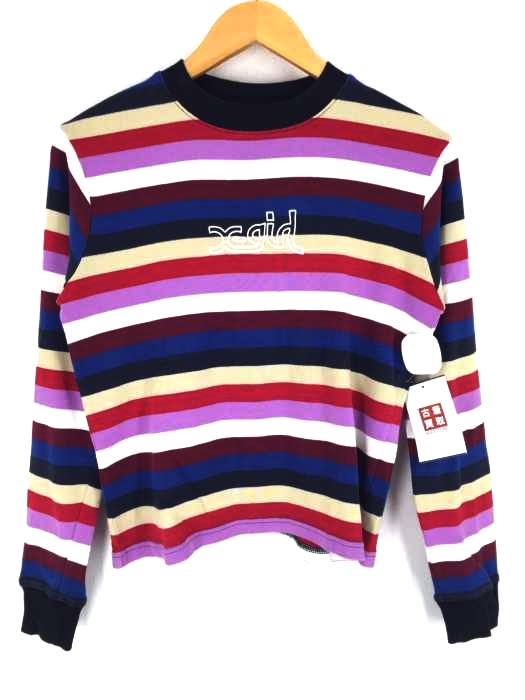 X-girl（エックスガール） FLOWER CREW SWEAT TOP レディース トップス